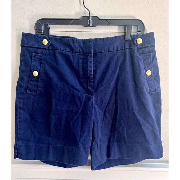 Nautical navy blue woman’s Talbots shorts size 12 - Picture 1 of 5